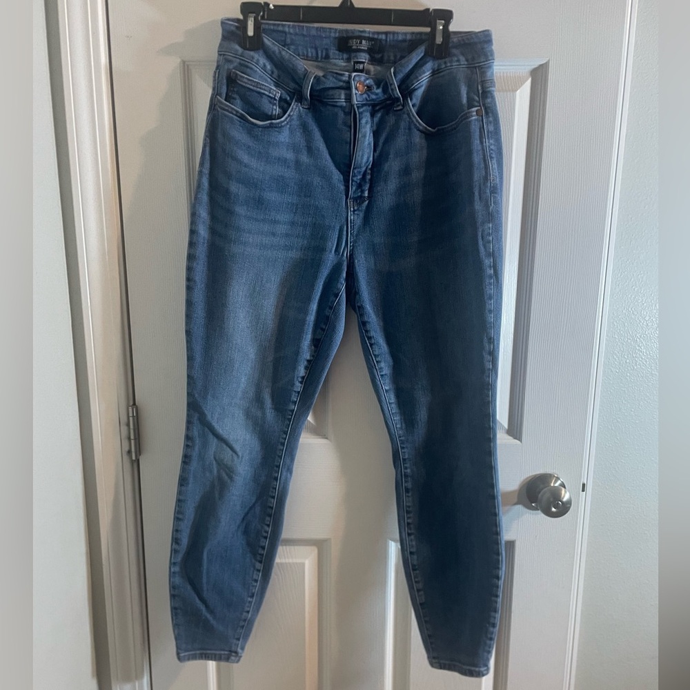 Judy Blue Mid-Wash Ankle Jeans Skinny Fit 14W